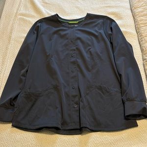 Healing hands scrub jacket size large